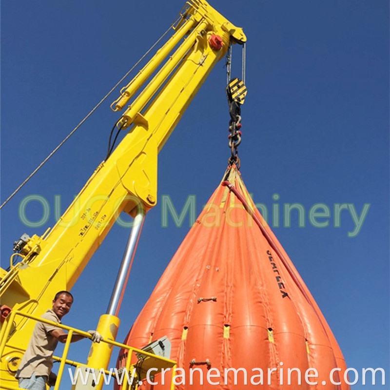 4 ton telescopic boom vessel crane